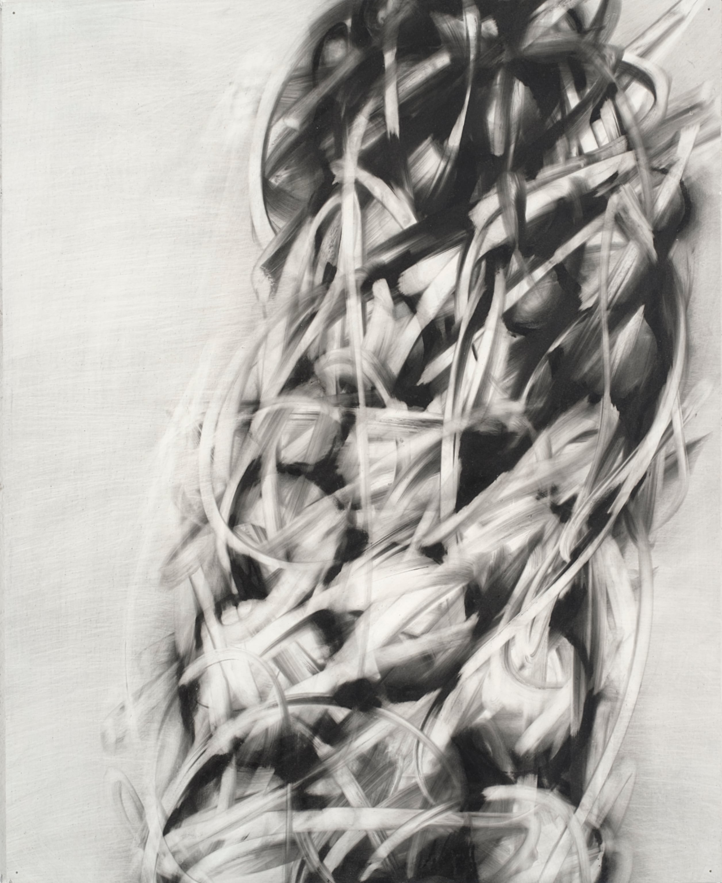 Bridge, 16 x 13 inches, oil, alkyd and graphite on paper, 2015