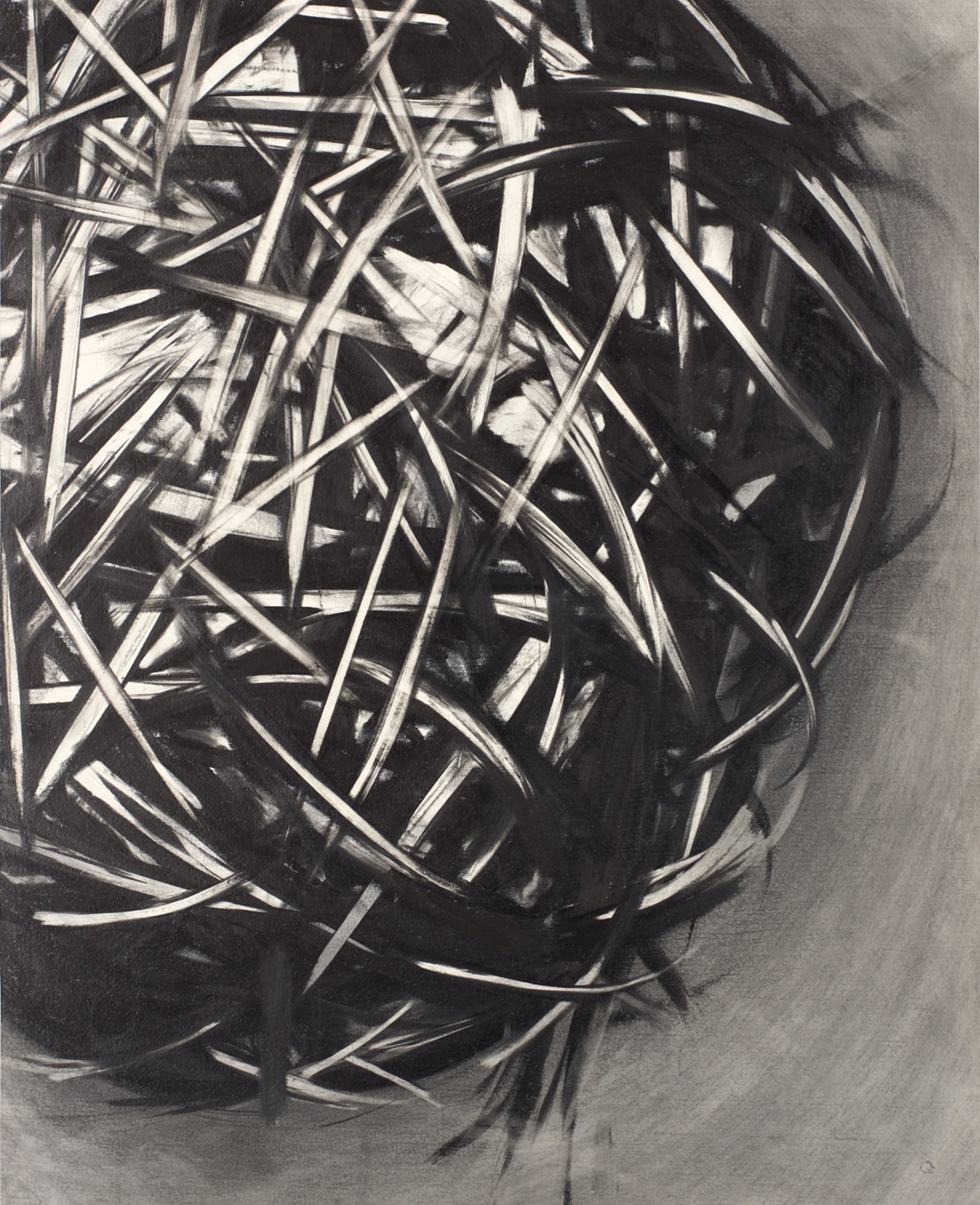 Grand, 16 x 13 inches, oil, alkyd and graphite on paper, 2015