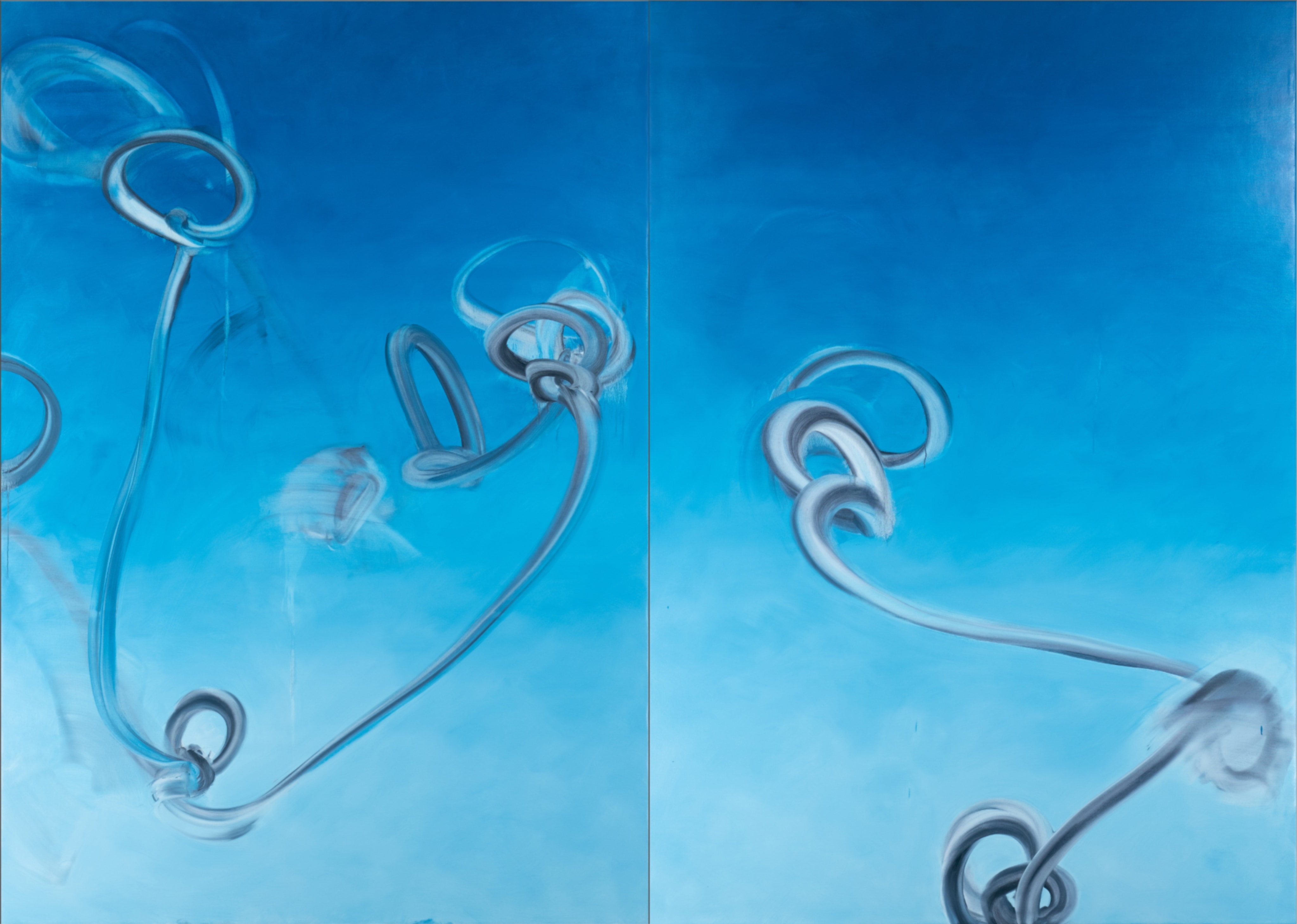 Fleet, 108 x 152 inches, oil on linen, 2023 