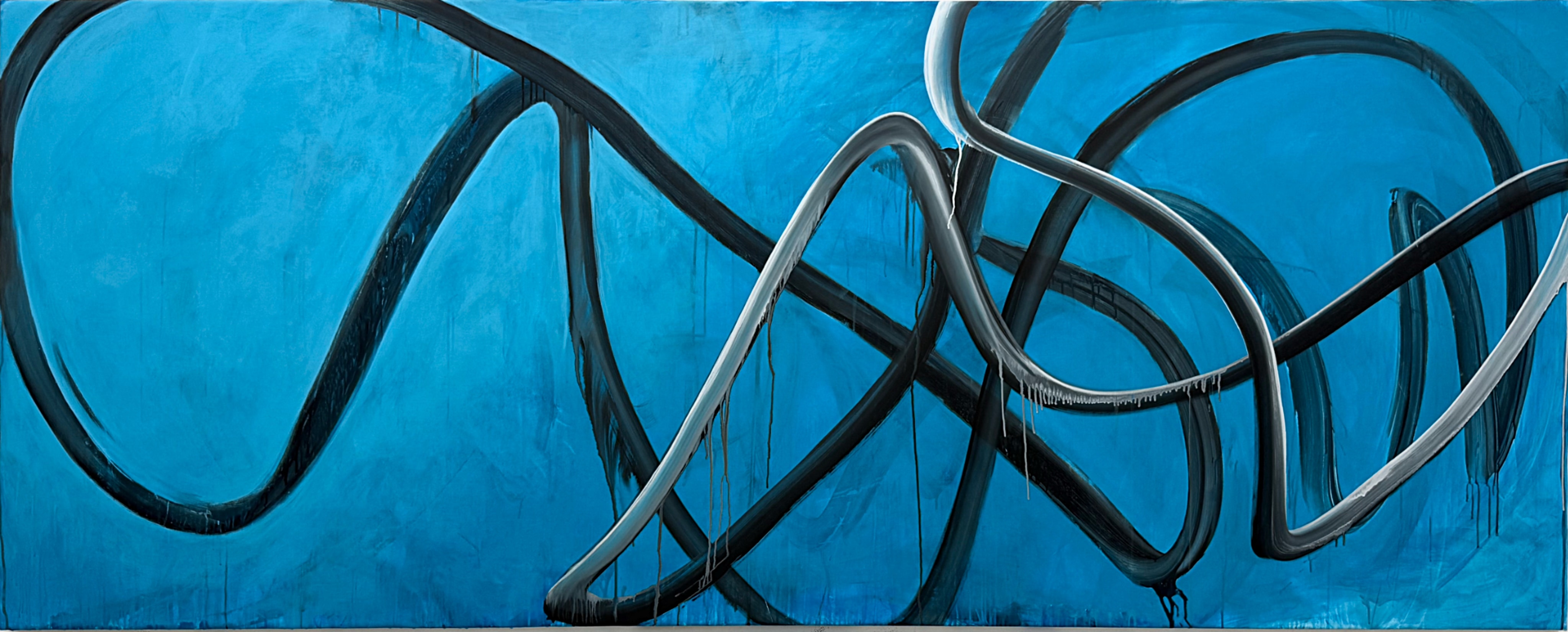 Louis, 48 x 120 inches, acrylic on linen, 2025